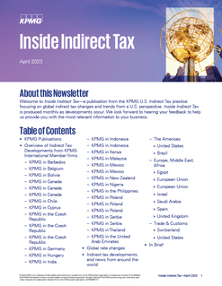 Inside Indirect Tax - April 2023