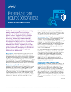 Personalized care requires personal data